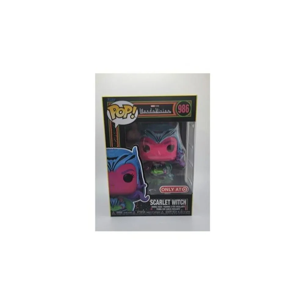 Funko Pop! Marvel: Scarlet Witch (Black Light) #986 Vinyl Figure – Target Exclus